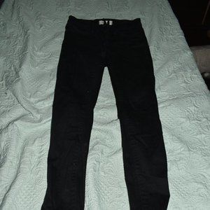 Madewell size 24 black skinny jeans